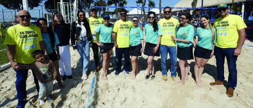 Equipe de v&ocirc;lei Diaporhe, de Palmas (Paran&aacute;), contou com torcida organizada