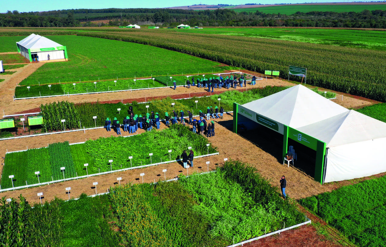 Imagem a&eacute;rea do Encontro de Inverno na Fazenda Experimental da Coamo