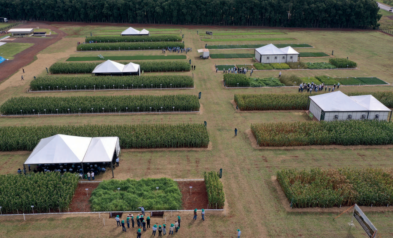 Vista a&eacute;rea do Encontro de Inverno na Fazenda Experimental