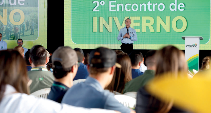 Airton Galinari, presidente Executivo da Coamo, durante o 2&ordm; Encontro de Inverno