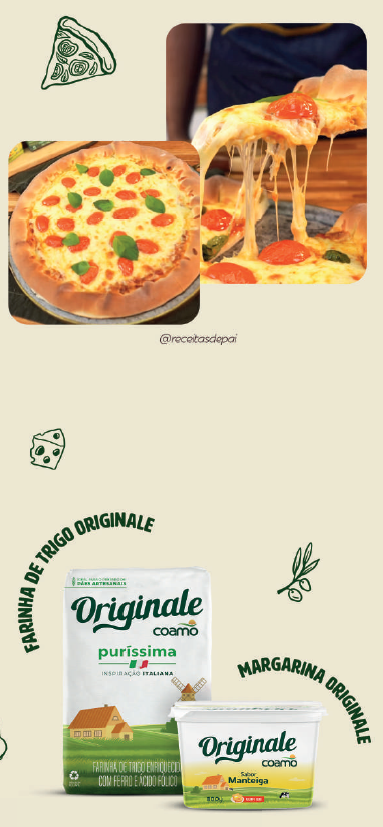 Pizza Margherita com Borda Recheada